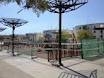 Huelva renueva el pavimento amortiguador del parque infantil "El rocío"